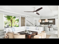 Ventilador de techo LED remoto con 3 cuchillas de madera moderno para el dormitorio