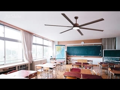 Ventilador de techo metálico con cuchilla de aluminio Motor de corriente continua de alto volumen de aire