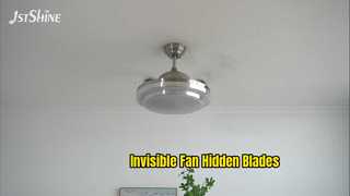Ventilador de techo invisible Luz LED Motor CC