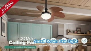 Luz de ventilador de techo moderna de 30 pulgadas para habitaciones pequeñas