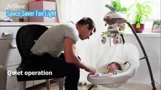 Luz regulable con ventilador de techo retráctil de 36 pulgadas