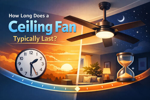 Últimos blogs de la empresa sobre How Long Does a Ceiling Fan Typically Last?