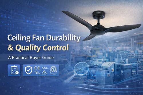 Últimos blogs de la empresa sobre How to Assess Ceiling Fan Durability and Quality Control