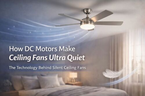 Últimos blogs de la empresa sobre How DC Motors Make Ceiling Fans Quiet: The Technology Behind Silent Ceiling Fans