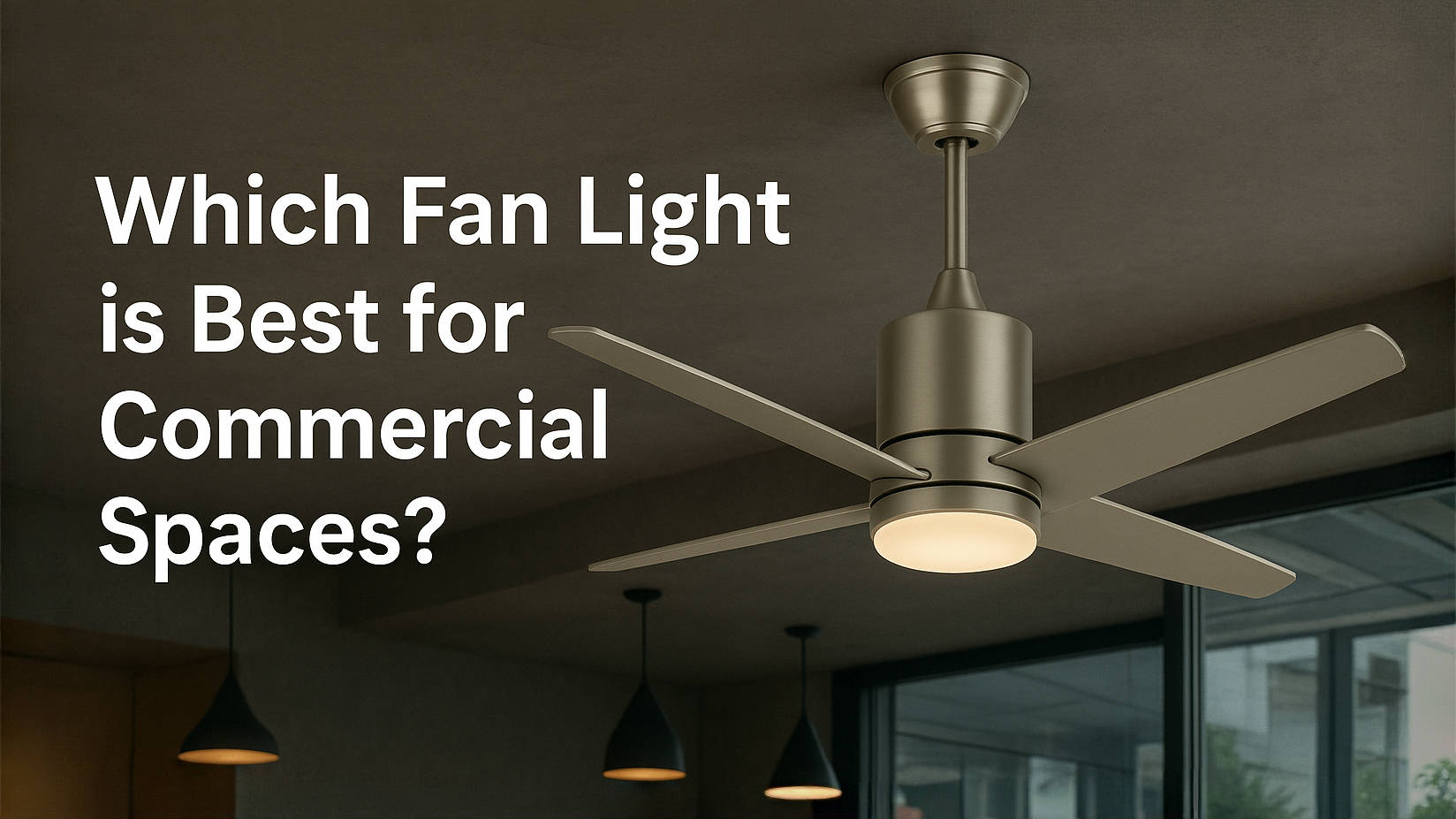 Últimos blogs de la empresa sobre ¿Qué luz de ventilador es mejor para espacios comerciales?
