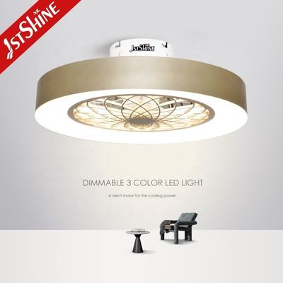 comprar Ventilador de techo LED con hojas extraíbles ocultas con material metálico y control remoto Fabricación en línea