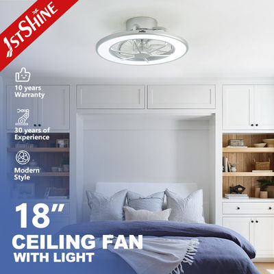 comprar Dormitorio 18 pulgadas ventilador de techo sin cuchillas con luz LED tamaño pequeño Fabricación en línea
