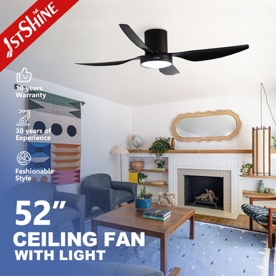 comprar Tipo de iluminación LED Ventilador de techo inteligente con motor de luz DC que ahorra energía Láminas de metal y plástico apagables Fabricación en línea
