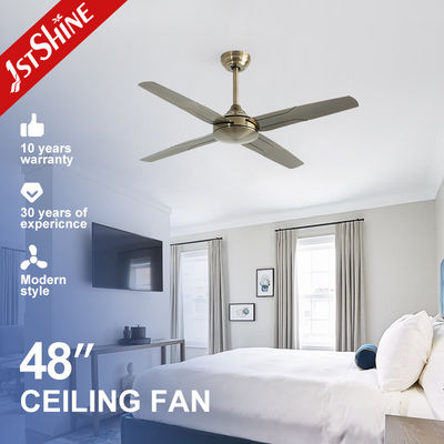 comprar Ventilador de techo de cobre de motor puro de alta velocidad con control remoto y 4 cuchillas de hierro Fabricación en línea