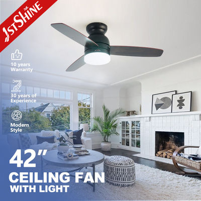 comprar 42 opción moderna de la velocidad del reversible 5 de la fan de techo de la pulgada LED con la cuchilla del MDF Fabricación en línea