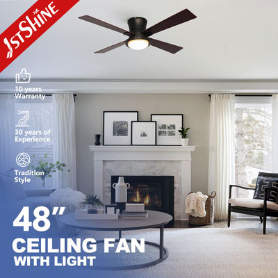 comprar 48 pulgadas de montaje de aire acondicionado LED oscurecible ventilador de techo para el salón Fabricación en línea