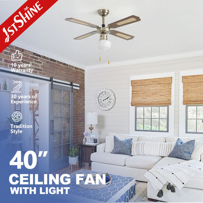 comprar CE Decorativo tradicional de ventilador de techo de aire acondicionado 4 cuchillas de MDF Fabricación en línea