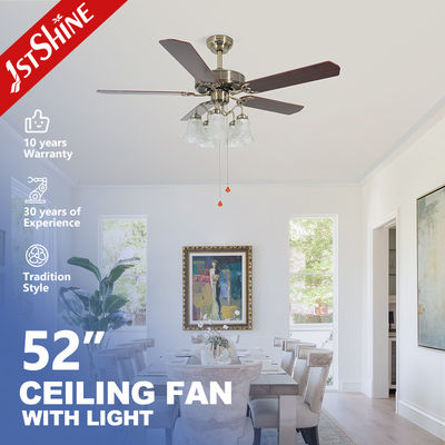 comprar Fan de techo decorativa teledirigida del cortijo de 52 pulgadas con 5 luces Fabricación en línea