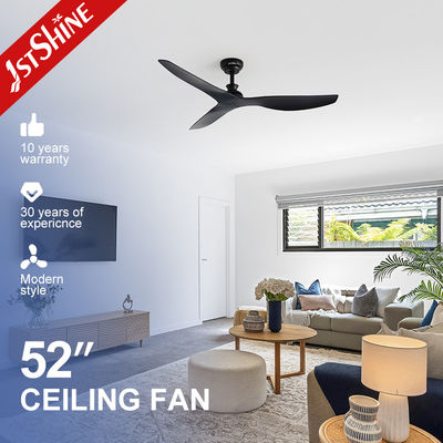 comprar Ventilador de techo negro sin luz Ventilador de techo decorativo moderno de 6 velocidades Fabricación en línea