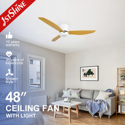comprar 1stshine LED ventilador de techo de bajo techo motor de corriente continua 3 cuchillas de color Impresión de transferencia de agua Fabricación en línea