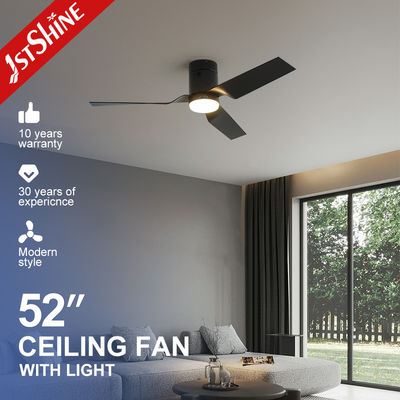 comprar Bajo perfil 52 pulgadas Smart Led ventilador de techo montaje 3 Abs cuchillas con altavoz Fabricación en línea