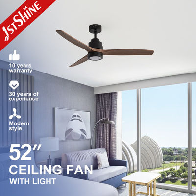 comprar Iluminación LED decorativa ventilador de techo de 52 pulgadas con función de bajo ruido y 3 cuchillas ABS Fabricación en línea