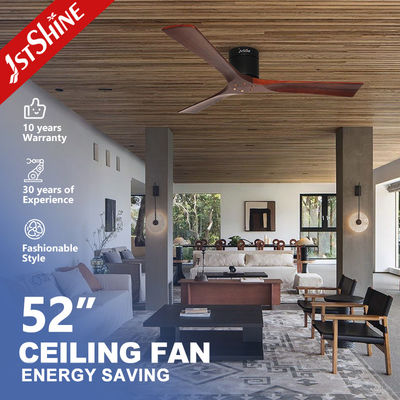 comprar Ventilador de techo interior de cuchillas de madera personalizado con motor de CA y aire de refrigeración remoto Fabricación en línea
