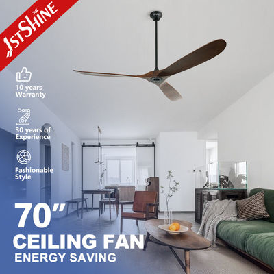 comprar Vane giratorio cantidad 3 70 pulgadas de hojas de madera ventilador de techo para la sala grande 1stshine Fabricación en línea