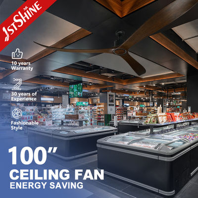 comprar Sala de reuniones ventilador de techo de 100 pulgadas con control remoto 35W de potencia y cuchillas de madera Fabricación en línea