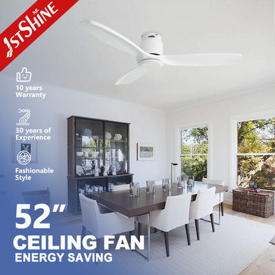 comprar Ventilador de techo blanco de 3 cuchillas con control remoto y motor de ahorro de energía DC Fabricación en línea