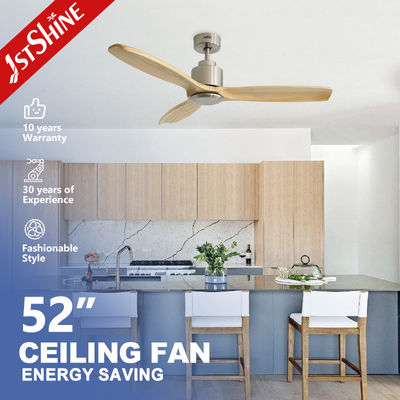 comprar Ventilador de techo de madera maciza de 52 pulgadas con control remoto Fabricación en línea