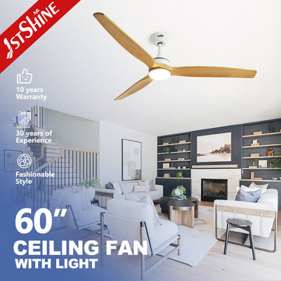 comprar 60 pulgadas LED ventilador de techo de madera sólida cuchilla de luz LED apagable silencioso motor de corriente continua Fabricación en línea