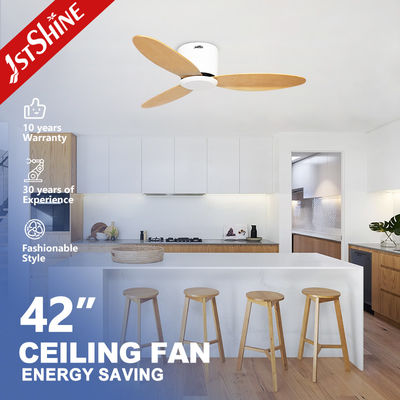 comprar Control remoto 42 pulgadas de madera cuchillas ventilador de techo de cobre puro motor de corriente continua cinco velocidad del viento Fabricación en línea