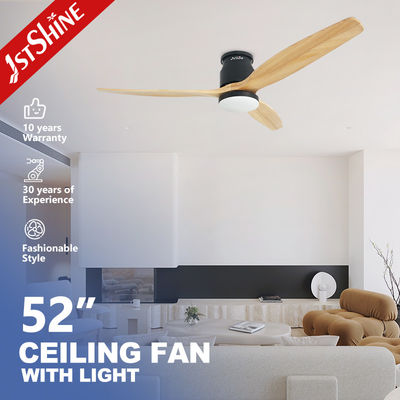 comprar Diseño moderno de cuchillas de madera ventilador de techo de corriente continua con función reversible y control remoto Fabricación en línea