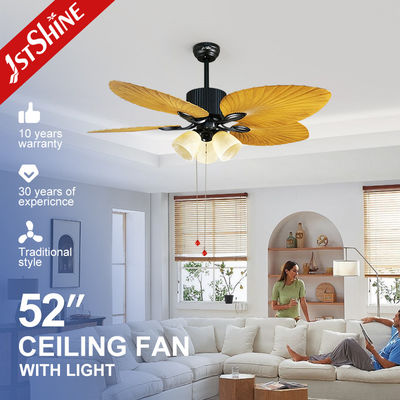comprar 5 cuchillas Abs Clásico ventiladores de techo Hotel Diseño de flores decorativas Fabricación en línea