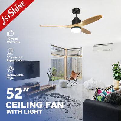 comprar 3 ventilador de techo de hoja de madera maciza sin oscilación con control remoto Fabricación en línea