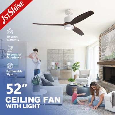 comprar Ventilador de techo LED remoto con 3 cuchillas de madera moderno para el dormitorio Fabricación en línea