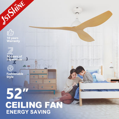comprar Ventilador de techo de corriente continua moderno de 52 pulgadas con palas ABS de aspecto de madera Fabricación en línea
