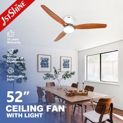 comprar Hojas de madera maciza para interiores ventilador de techo de 52 pulgadas con luz y control remoto Fabricación en línea