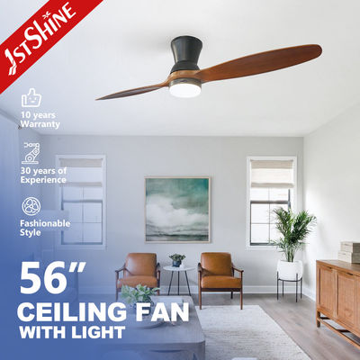 comprar Motor de corriente continua de 56 pulgadas de madera sólida ventilador de techo de madera decorativo control remoto Fabricación en línea