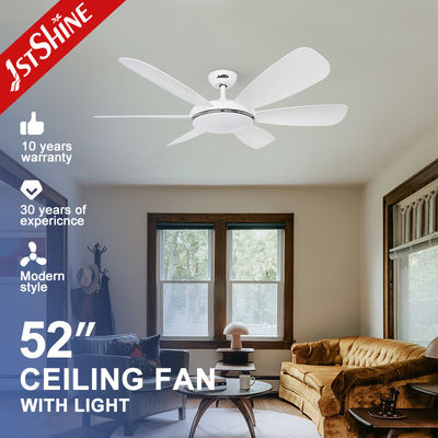 comprar Ventilador de techo LED de 10 a 6 palas con control remoto y longitud de suspensión personalizable Fabricación en línea