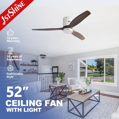 comprar 52 Inches Flush Mount LED Ceiling Fan With Light For Hotel Fabricación en línea