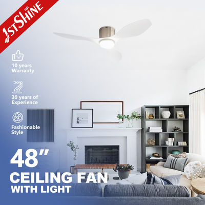 comprar 2 in 1 LED Ceiling Fan 48 Inch Plastic Blade Fan Light Silent Motor Ideal for Bedroom & Living Room Fabricación en línea