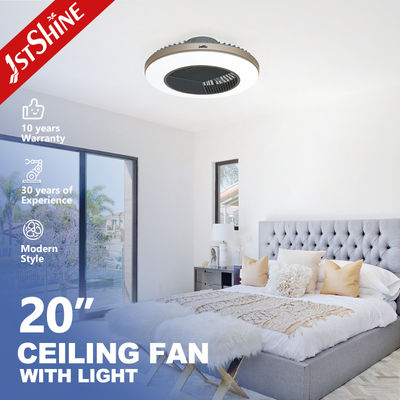 Ventilador de techo de la lámpara de cuerpo de metal con luz LED atenuable fácil de quitar / instalar