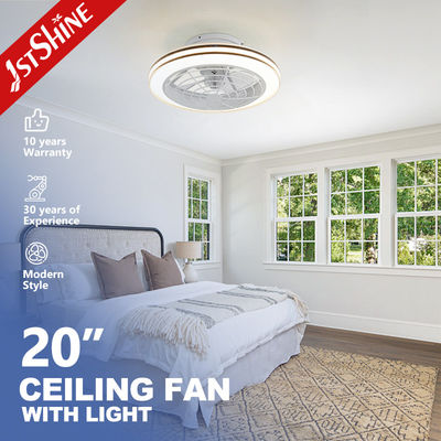 20 INCH/PEM Baja tensión de luz de ventilador de techo LED con soporte de oscurecimiento y diámetro del ventilador