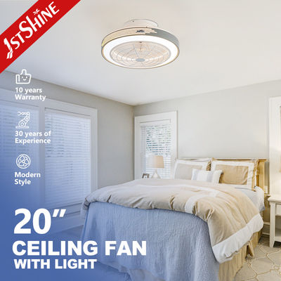 Motor de corriente continua tipo 1stshine ventilador de techo LED con energía luminosa atenuable y contemporáneo