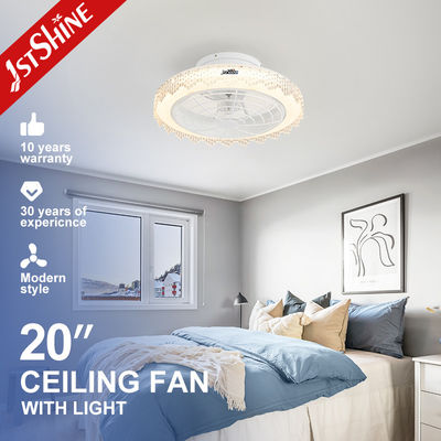 6 Selección de velocidad ABS Cuchillas ocultas Ventilador de techo LED atenuable con sombrilla fácil de quitar