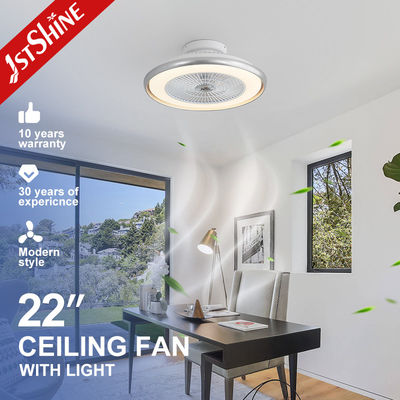 10- 1stshine ventilador de techo LED con anillo decorativo extraíble e iluminación atenuable