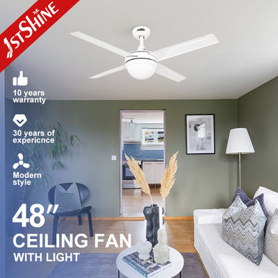 230V 50HZ OEM 4 cuchillas de hierro Dimmable remoto LED luz del ventilador de techo