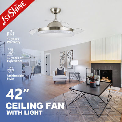 1er luz LED ventilador de techo de cobre puro motor LED brillante luz suave tipo de viento estándar