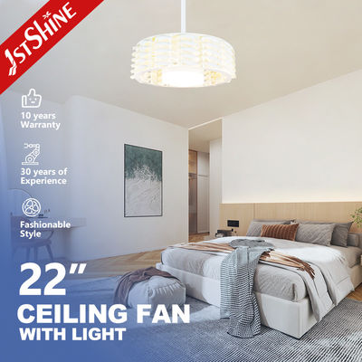 Control remoto de 3 colores con ventilador de techo LED sin cuchillas retráctil