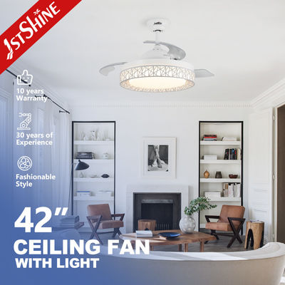 110-240V / 50Hz-60Hz Voltado de entrada de luz de ventilador de techo LED con candelabro de diseño moderno