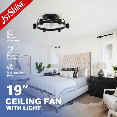 1stshine Ceiling Fan Light CE Elegante Negro Servicio de soluciones de iluminación montada