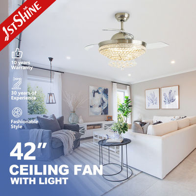 15 cm longitud del colgante ventilador de techo retráctil decorativo con luces LED por 1stshine