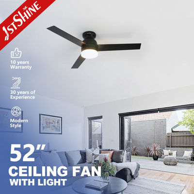 Ventilador de techo negro con control remoto y flujo luminoso de 1450lm